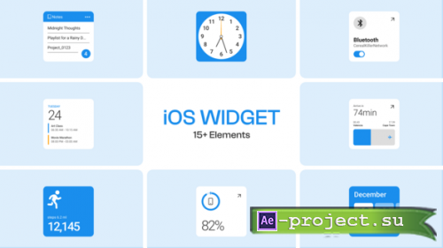Videohive - iOS Widget - 62293795 - Project for After Effects