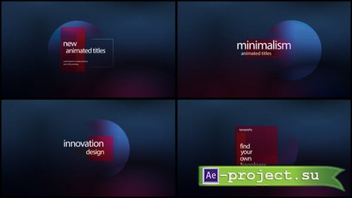 Videohive - Minimal Titles - 63686224 - Project for After Effects