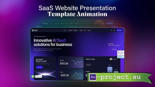 Videohive - SaaS Website Presentation Animation - 63761690 - Project for After Effects