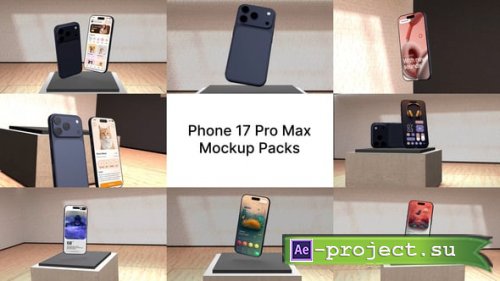 Videohive - Phone 17 Pro Max Mockup Pack - 63771148 - Project for After Effects