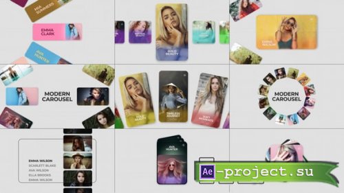 Videohive - Modern Card Carousel - 63778316 - Project for After Effects