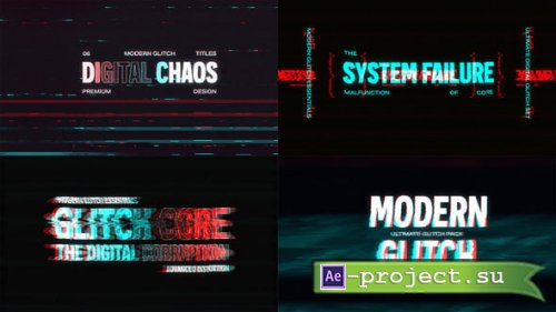 Videohive - Glitch Titles - 63769632 - Project for After Effects