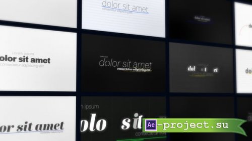 Videohive - Editorial Typography Titles - 63789833 - Project for After Effects