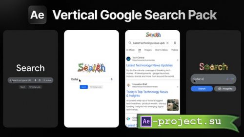 Videohive - Search Engine Interface Vertical - 63788178 - Project for After Effects