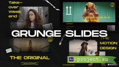 Videohive - Grunge Slides - 63770846 - Project for After Effects