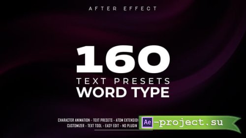 Videohive - Word Animation Text Presets - 63769861 - Project & Script for After Effects
