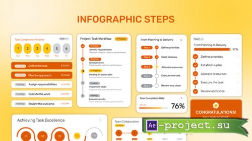 Videohive - Infographic Steps - 63787747 - Project for After Effects