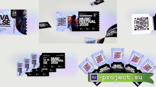 Videohive - Modern Animation Digital Ticket for Event - 63787364 - Project for After Effects