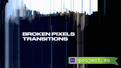 Videohive - Broken Pixels Transitions - 63788687 - Project for After Effects