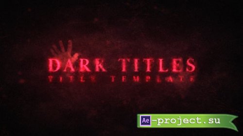 Videohive - Dark Titles - 63789330 - Project for After Effects