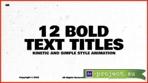 Videohive - Bold Text Titles - 63821672 - Project for After Effects