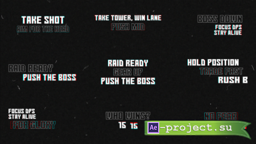 Videohive - Game Titles - 63829550 - Project for After Effects