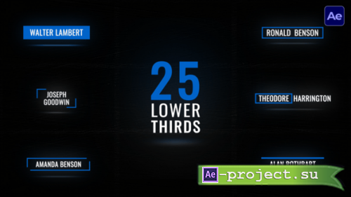 Videohive - Lower Thirds Shadow  AE - 63822517 - Project for After Effects