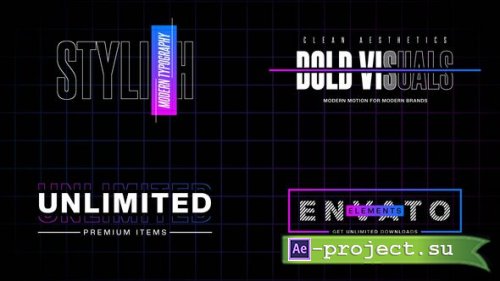 Videohive - Modern Typography Titles - 63789713 - Project for After Effects