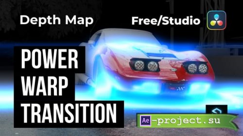 Videohive - Power Warp | Depth Map Transition for DaVinci Resolve - 63795353
