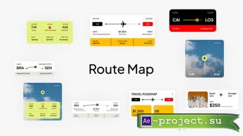 Videohive - Route Map - 63870424 - Project for After Effects