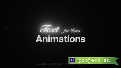 Videohive - Text Animations - 63964069 - Project for After Effects
