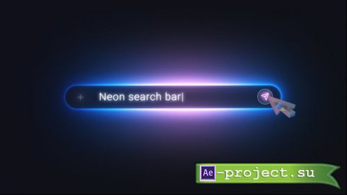 Videohive - Neon Search Bar Logo Reveal - 63963947 - Project for After Effects