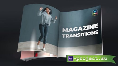 Videohive - Magazine Transitions for DaVinci Resolve - 63936595