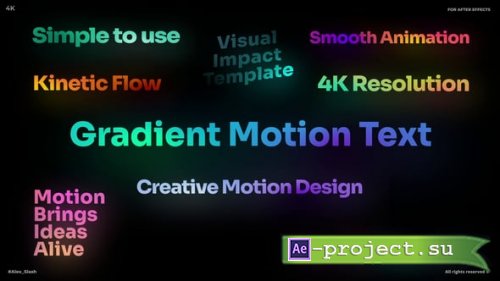 Videohive - Gradient Motion Text - 63990358 - Project for After Effects