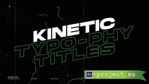 Videohive - Typography Titles | After Effects - 64021558 - Project for After Effects