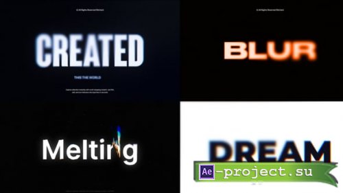 Videohive - Blur Text Effects - 64062355 - Project for After Effects