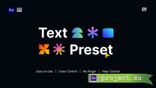 Videohive - Geometric Text Preset - 64086043 - Project for After Effects