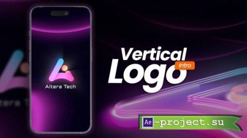 Videohive - Vertical Logo Intro - 64068316 - Project for After Effects