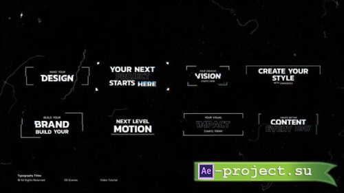 Videohive - Typography Titles  AE - 64175380 - Project for After Effects