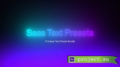 Videohive - Text Presets - SAAS Intro � After Effects Template - 64179742 - Project for After Effects