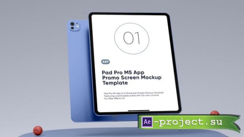 Videohive - Pad Pro Tablet App Promo Screen Mockup Template - 64225130 - Project for After Effects