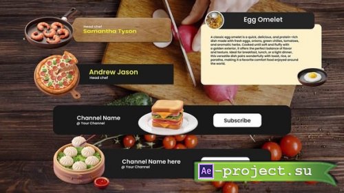 Videohive - Cooking Lower Thirds - 64264151 - Project for After Effects