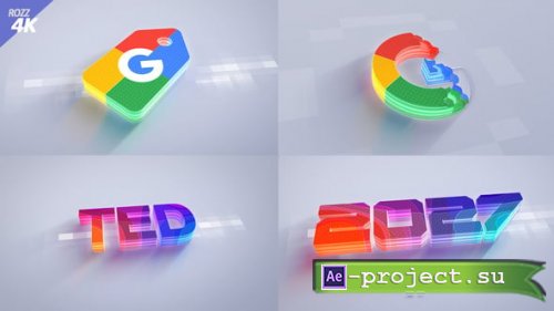 Videohive - Digital Clean 3D Logo Futuristic Elegance Typography - 64257565 - Project for After Effects
