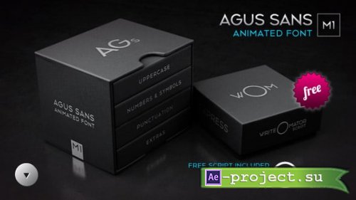 Videohive - Agus Sans / M1 - Animated Font - 20394517 - Project for After Effects