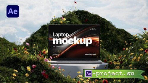 Videohive - Laptop Mockup in Nature - 64279722 - Project for After Effects