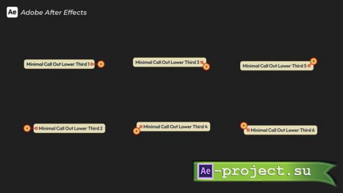 Videohive - Minimal Call Out Lower Third - 64295544 - Project for After Effects