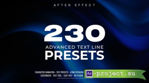Videohive - Advanced Text Line Presets Suite - 64331614 - Project & Script for After Effects