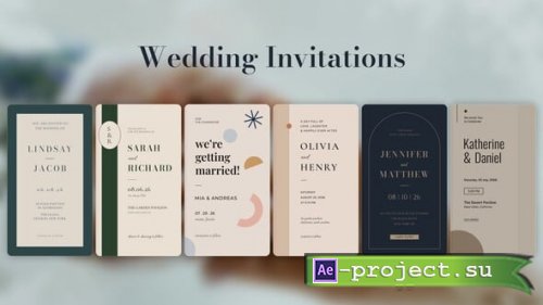 Videohive - Wedding Invitations - 64370696 - Project for After Effects