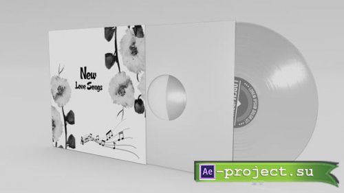 Videohive - 3D Mockup Translucent Vinyl Record - 64374908 - Project for After Effects