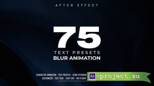 Videohive - Blur Text Animation Presets - 64419798 - Project & Script for After Effects