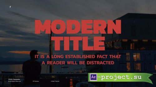Videohive - Kinetic Typography  AE - 64391223 - Project for After Effects