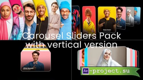 Videohive - Carousel Sliders Pack - 64295794 - Project for After Effects