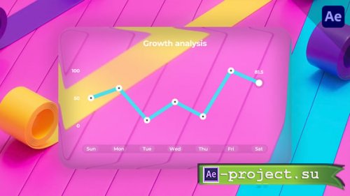 Videohive - Line Chart Liquid Glass - 64512064 - Project for After Effects