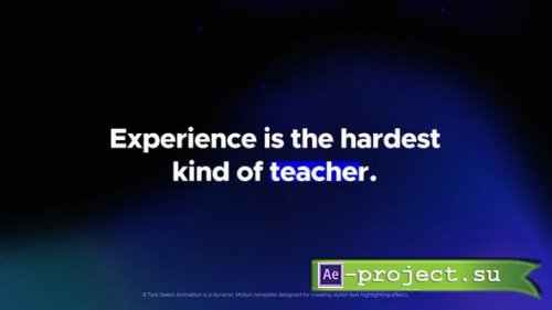 Videohive - Text Select Animation | AE - 64513092 - Project for After Effects