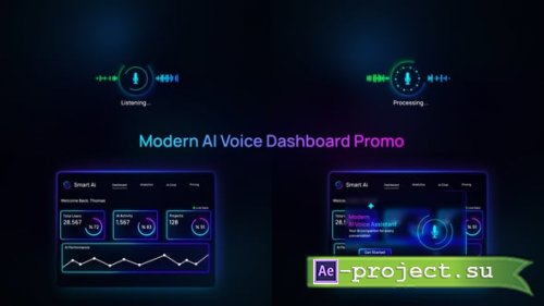 Videohive - Modern AI Voice Dashboard Promo - 64529605 - Project for After Effects