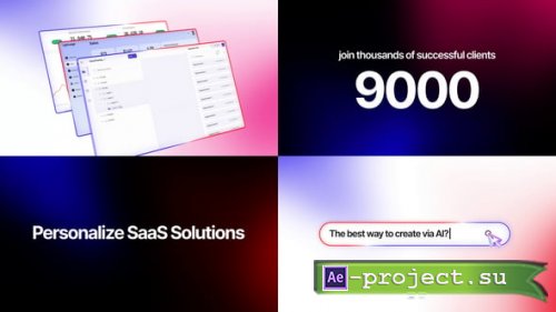 Videohive - SaaS Explainer Template - 64542533 - Project for After Effects