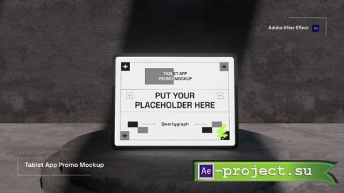 Videohive - Tablet App Promo Mockup - 64549930 - Project for After Effects