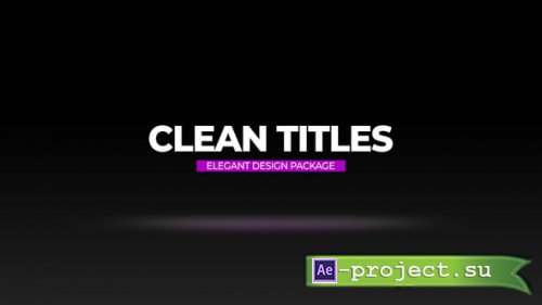 Videohive - Clean Titles - 64574888 - Project for After Effects