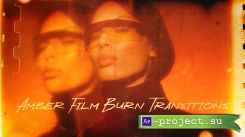 Videohive - Amber Film Burn Transitions for DaVinci Resolve - 64390725 - DaVinci Resolve Templates
