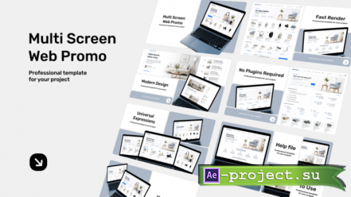 Videohive - Multi Screen Web Promo - 64586773 - Project for After Effects